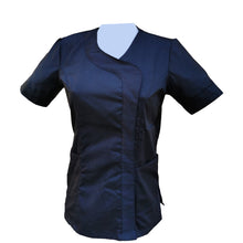 Carica l&#39;immagine nel visualizzatore di Gallery, camice da lavoro,casacca modello beauty, nero Cod: 290724
