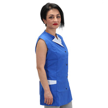 Carica l&#39;immagine nel visualizzatore di Gallery, Casacca,camice da lavoro, giromanica &quot;BLU ROYAL&quot; cod:7227
