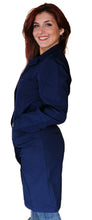 Carica l&#39;immagine nel visualizzatore di Gallery, camice da lavoro donna,ml lungo &quot;blu scuro&quot; cod: 200522
