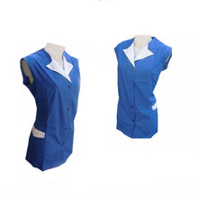 Carica l&#39;immagine nel visualizzatore di Gallery, Casacca,camice da lavoro, giromanica &quot;BLU ROYAL&quot; cod:7227
