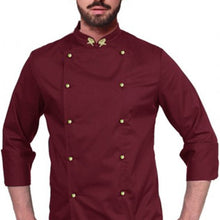 Carica l'immagine nel visualizzatore di Gallery, Giacca chef "cutlery" bordeaux cod:7784
