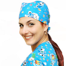 Carica l'immagine nel visualizzatore di Gallery, Bandana da lavoro fumetto colorata "blu" cod:1604
