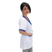 Carica l&#39;immagine nel visualizzatore di Gallery, Casacca,camice da lavoro, profilo blue royal MM cod:7616
