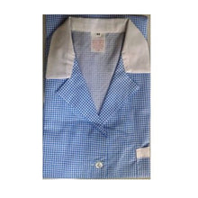 Carica l&#39;immagine nel visualizzatore di Gallery, camice da lavoro donna,lungo quadretto azzurro ML cod: 200524
