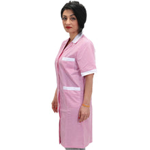 Carica l&#39;immagine nel visualizzatore di Gallery, Camice da lavoro,quadretto rosa MM cod: 7272
