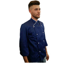 Carica l&#39;immagine nel visualizzatore di Gallery, Giacca chef &quot; slim&quot; blue cod: 7791
