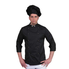 Carica l'immagine nel visualizzatore di Gallery, Giacca chef "cutlery" NERO cod:0377
