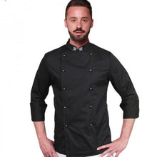 Carica l'immagine nel visualizzatore di Gallery, Giacca chef "cutlery" NERO cod:0377
