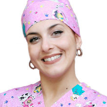 Carica l'immagine nel visualizzatore di Gallery, Bandana fumetto colorata "rosa" cod: 1812
