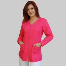 Carica l'immagine nel visualizzatore di Gallery, Casacca zip Manica lunga "Fuchsia" Cod:1906
