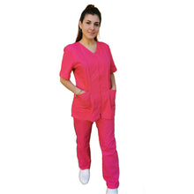 Carica l&#39;immagine nel visualizzatore di Gallery, Divisa da lavoro,completa,da donna con zip &quot;Fuchsia&quot; cod: 1507
