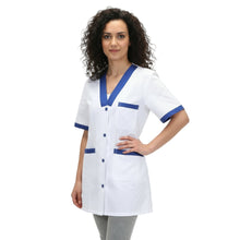 Lade das Bild in den Galerie-Viewer, Casacca,camice da lavoro, profilo blue royal MM cod:7616
