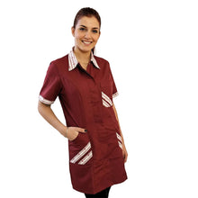 Carica l'immagine nel visualizzatore di Gallery, Casacca,camice da lavoro, Bordeaux MM Cod:1601
