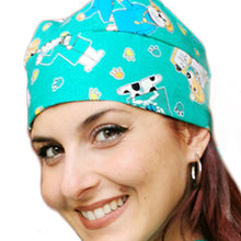 Carica l'immagine nel visualizzatore di Gallery, Bandana fumetto colorata "verde" Cod: 3766
