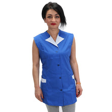 Carica l&#39;immagine nel visualizzatore di Gallery, Casacca,camice da lavoro, giromanica &quot;BLU ROYAL&quot; cod:7227

