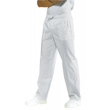 Carica l&#39;immagine nel visualizzatore di Gallery, Pantaloni da lavoro ,bianchi &quot;regular-fit&quot; UNISEX cod:7807
