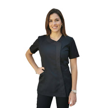 Cargar imagen en el visor de la galería, camice da lavoro,casacca modello beauty, nero Cod: 290724

