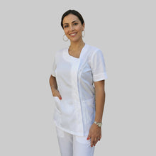 Carica l'immagine nel visualizzatore di Gallery, Camice,casacca da lavoro donna, Modello beauty Bianco Cod:290723
