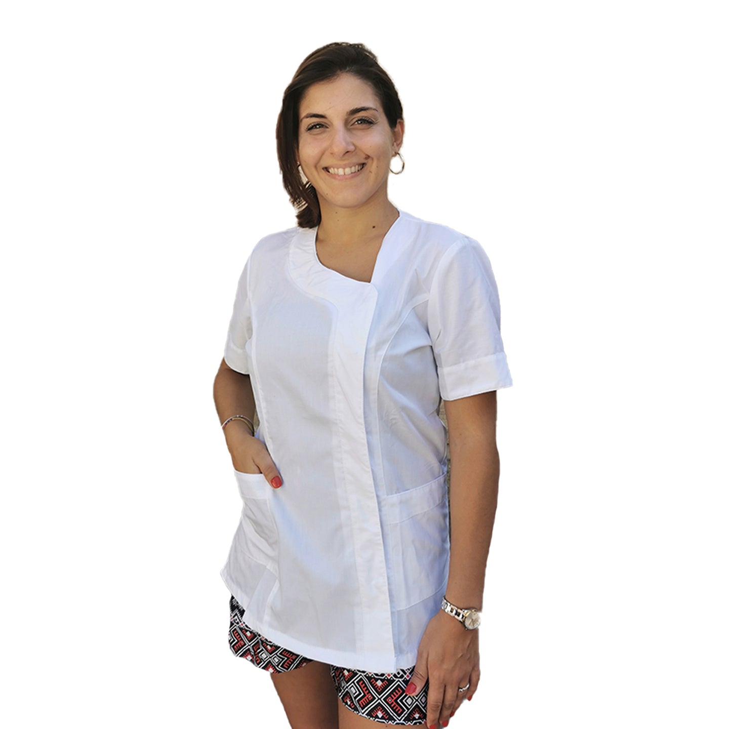Camice,casacca da lavoro donna, Modello beauty Bianco Cod:290723