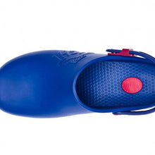 Charger l'image dans la galerie, Sabots de travail sanitaires, bride bleue réglable, code : 8253
