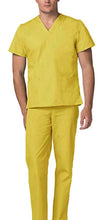 Carica l&#39;immagine nel visualizzatore di Gallery, Divisa da lavoro,completa,unisex,collo V  &quot;giallo&quot; cod: 1512
