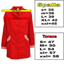 Carica l'immagine nel visualizzatore di Gallery, Camice da lavoro donna,casacca slim,divisa "rosso" cod: 151020
