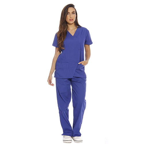 Camice da lavoro donna blu royal Cod: 3004 – Peter's abiti da lavoro  S.R.L.S