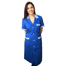 Carica l'immagine nel visualizzatore di Gallery, Camice da lavoro donna "blu royal"  Cod: 3004
