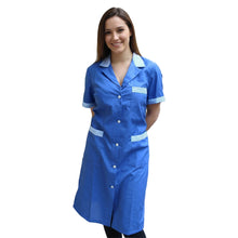 Carica l'immagine nel visualizzatore di Gallery, Camice da lavoro donna "blu royal"  Cod: 3004
