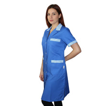 Carica l'immagine nel visualizzatore di Gallery, Camice da lavoro donna "blu royal"  Cod: 3004
